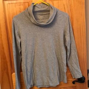 Cotton knit, cowl neck T